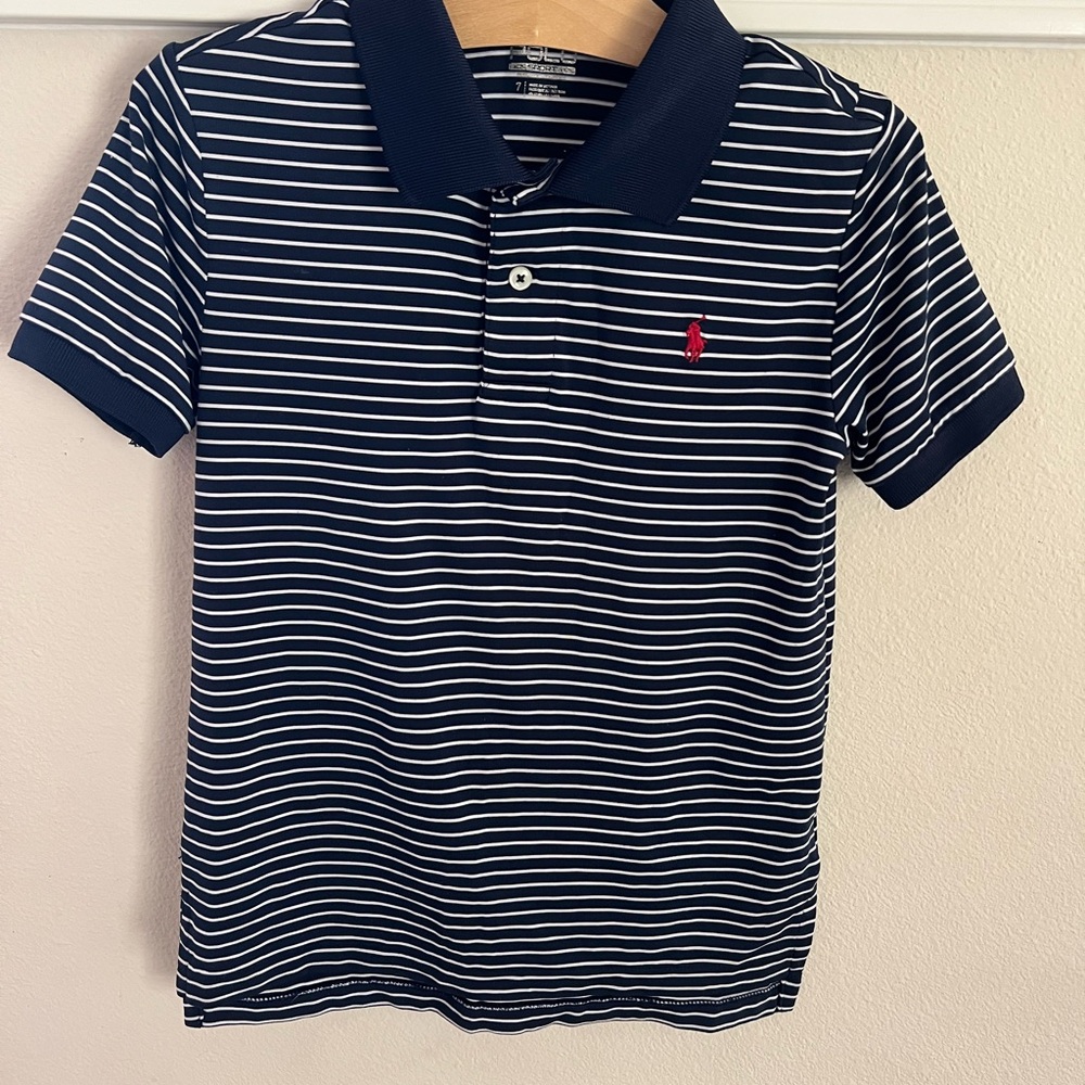 Polo by Ralph Lauren Kids Polo in Navy and White Stripes